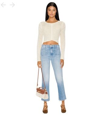 MOTHER The Hustler Patch Pocket Flood Jeans- size 27